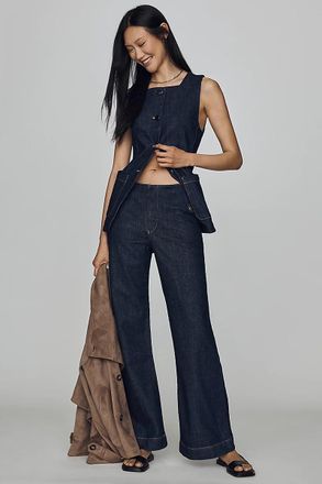 Maeve Mid-Rise Flare Jeans