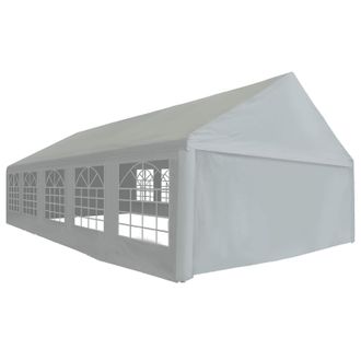 vidaXL Tela De Tienda Sin Estructura Gris 10 X 5 M Pe Vidaxl