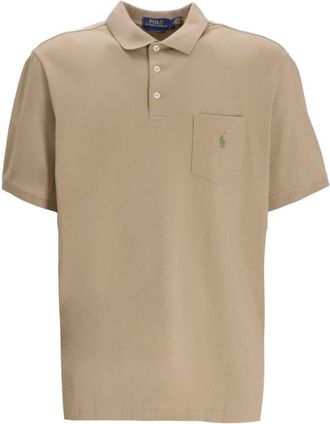 Polo Ralph Lauren logo-embroidered cotton polo shirt - men - Cotton - M - Neutrals