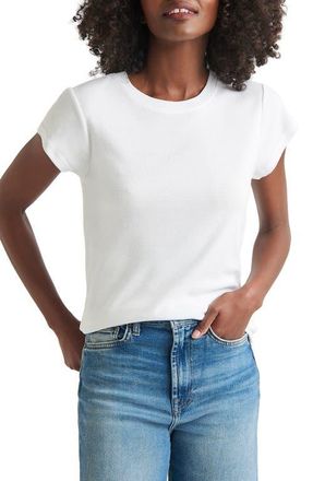 Splendid Faye Crewneck Tee in White at Nordstrom, Size X-Small