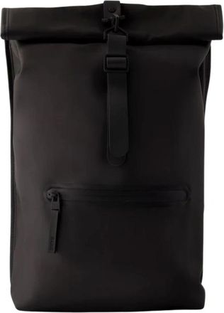 Rains Rolltop Rugzak - unisex - Rugzakken - Zwart - ONE Size - Tassen