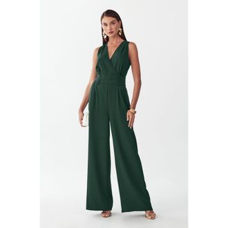 BWLDR Glade Jumpsuit in Emerald at Nordstrom, Size 12