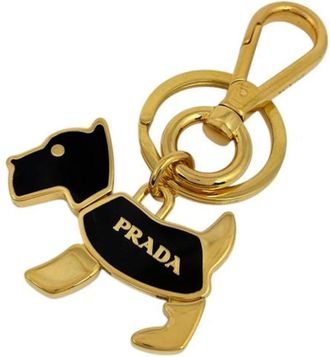 Prada Pre-owned Accessories, female, Multicolor, Size: ONE SIZE Pre-owned Fabric Key-holder