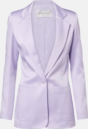 Nina Ricci Crepe satin blazer