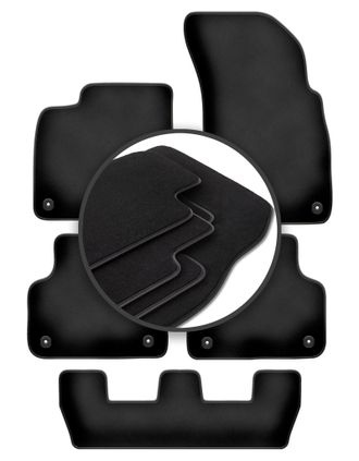 OEM Alfombrillas Premium Para Audi Q7 Ii 7 Plazas (2017-)