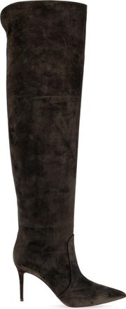 Gianvito Rossi Haklaarzen Hansen - Dames - Over de knie laarzen - Groen - 36 EU - Leer - Schoenen