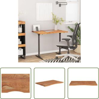 vidaXL vidaXL Tavolo in legno massello - Piano Scrivania 100x60x2,5cm Rettangolare Legno Massello Acacia