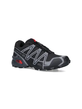 Salomon Unisex Sneakers Black Tessuto