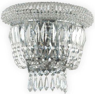 Ideal Lux Dubai - 2 Light Wall Light Chrome, E14 - Ideal Lux