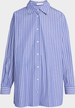 The Row Luka Stripe Button Down Shirt