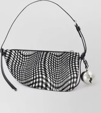 Burberry shield sling small cotton shoulder bag