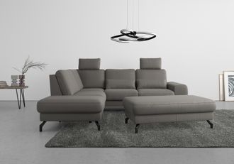 Sit&more Ecksofa »Cinturo L-Form« inklusive Sitztiefenverstellung und Federkern, Sitzhöhe 45 cm
