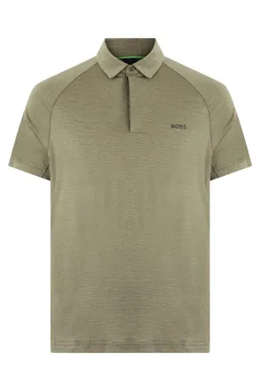 HUGO BOSS Khaki Shirt Collar Polos