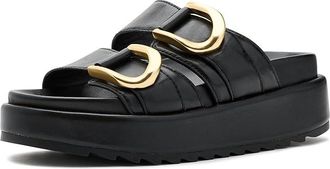 J/Slides Sierra Womens Dress Sandals Black : 6.5 M, Leather
