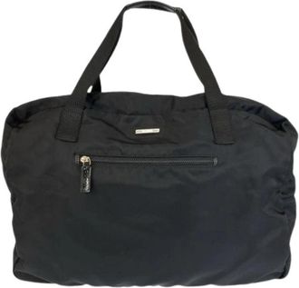 Gucci Pre-owned Nylon Boston Bag Black - Dames - Vintage Shopper - Zwart - ONE Size - Nylon - Vintage