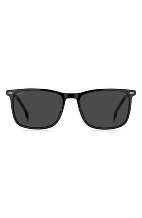 BOSS 56mm Sunglasses in Black/Grey at Nordstrom