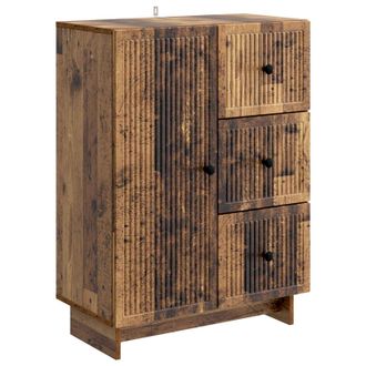 vidaXL Aparador Con Caj&oacute;n Madera Envejecida 66 X 34,5 X 90 Cm Vidaxl