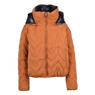 Patrizia Pepe Winter Jackets, female, Red, XS, Reversible Puffer Jacket with Zipper