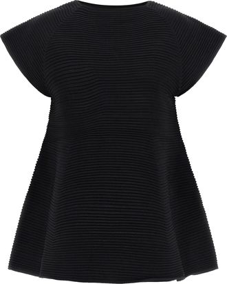 Issey Miyake Black Polyester Short Womens Dress