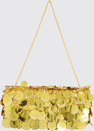 Paco Rabanne Borsa in pelle con paillettes ricamate