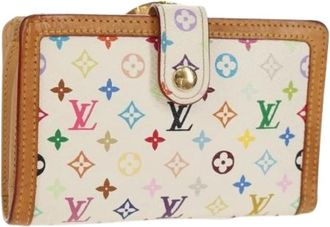 Louis Vuitton Pre-owned Wallets, female, White, Size: ONE SIZE Pre-owned Canvas Wallet