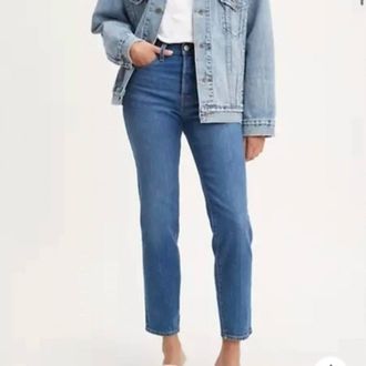 Levi's Womens Premium Wedgie Fit Ankle Jeans In Denim