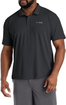 Columbia Big & Tall PFG Freezer Polo Shirt in Black at Nordstrom, Size Xx-Large