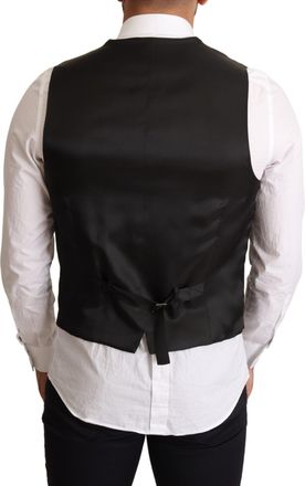 Dolce & Gabbana Wool-Blend Formal Vest - Black
