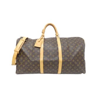 Louis Vuitton Marron Coated Canvas Boston Bag (Pre-Owned)