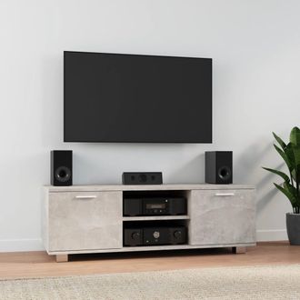 vidaXL Vidaxl - Mueble Para Tv Madera Contrachapada Gris Hormig&oacute;n 120x40,5x35cm
