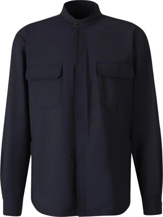 Boglioli Camicia senza colletto - Blu