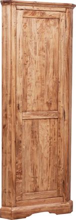 Biscottini International Rinconera De Estilo Country De Madera Maciza De Tilo Acabado Con Efecto Natural 50x50x184 Cm