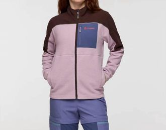Cotopaxi Abrazo Fleece Full-Zip Jacket In Coffee/quartz