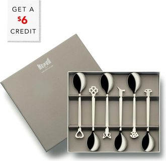 Mepra 6Pc Coffee Spoon Set With $6 Credit