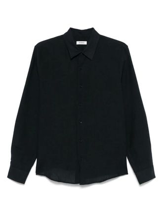 Sandro linen shirt - men - Linen/Flax - S - Blue