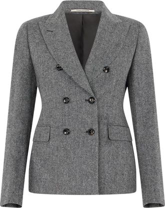 Tagliatore J-Coreen Blazer - Dames - Blazers - Grijs - M - Wol - Jassen