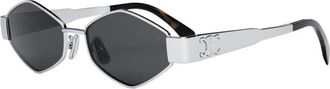 Celine Triomphe Metal Bril - unisex - Zonnebrillen - Grijs - 54 MM - Accessoires