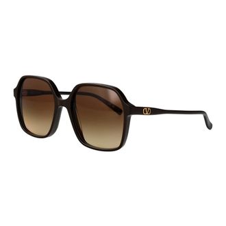Valentino Garavani Sunglasses, female, Brown, Size: 56 MM Vg0018S Sunglasses