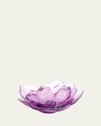Daum Camelia Small Violet Bowl