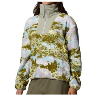 Columbia Sequoia Grove Printed Half Zip Fleecepullover f&uuml;r Damen | oliv