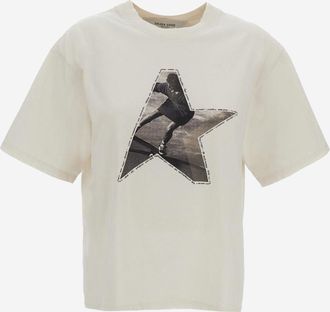 Golden Goose Baumwoll-T-Shirt mit Logo