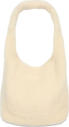 Yves Salomon Curly merino shoulder bag - women - Merino - One Size - Neutrals
