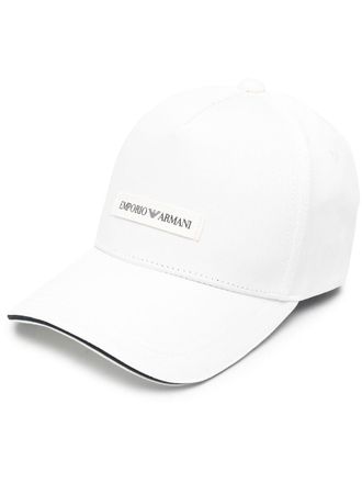 Emporio Armani Cappello con applicazione logo - Bianco