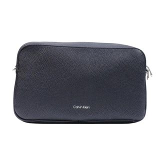 Calvin Klein Cross Body Bags, female, Black, Size: ONE SIZE Webbing 2x Strap LG Camera Bag