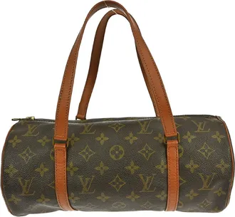 Louis Vuitton Papillon Handbag Monogram Canvas Brown Canvas Handbag (Pre-Owned)