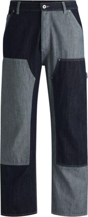 HUGO BOSS Loose-fit jeans in mixed denims