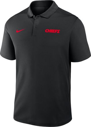 Nike Kansas City Chiefs Wordmark Victory Nike Mens Dri-FIT NFL Polo in Black | 035800A7G-P3P