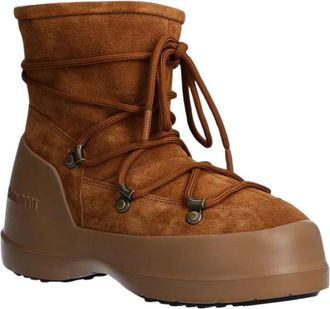 Moon Boot Luna Su&egrave;de Boot - Dames - Winterlaarzen - Bruin - 37 EU - Su&egrave;de - Schoenen