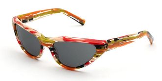 Marni Mavericks Spacey Stripey ZEQ Womens Sunglasses Green Size 60