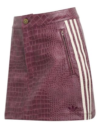 adidas Originals Leather Skirt Bordeaux